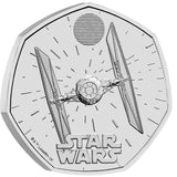 Star Wars TIE Fighter 2024 50p Cupro-Nickel Brilliant Uncirculated Coin