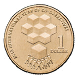 Australia International Year of Co-operatives 2012 $1 Aluminium-Bronze Uncirculated Coin