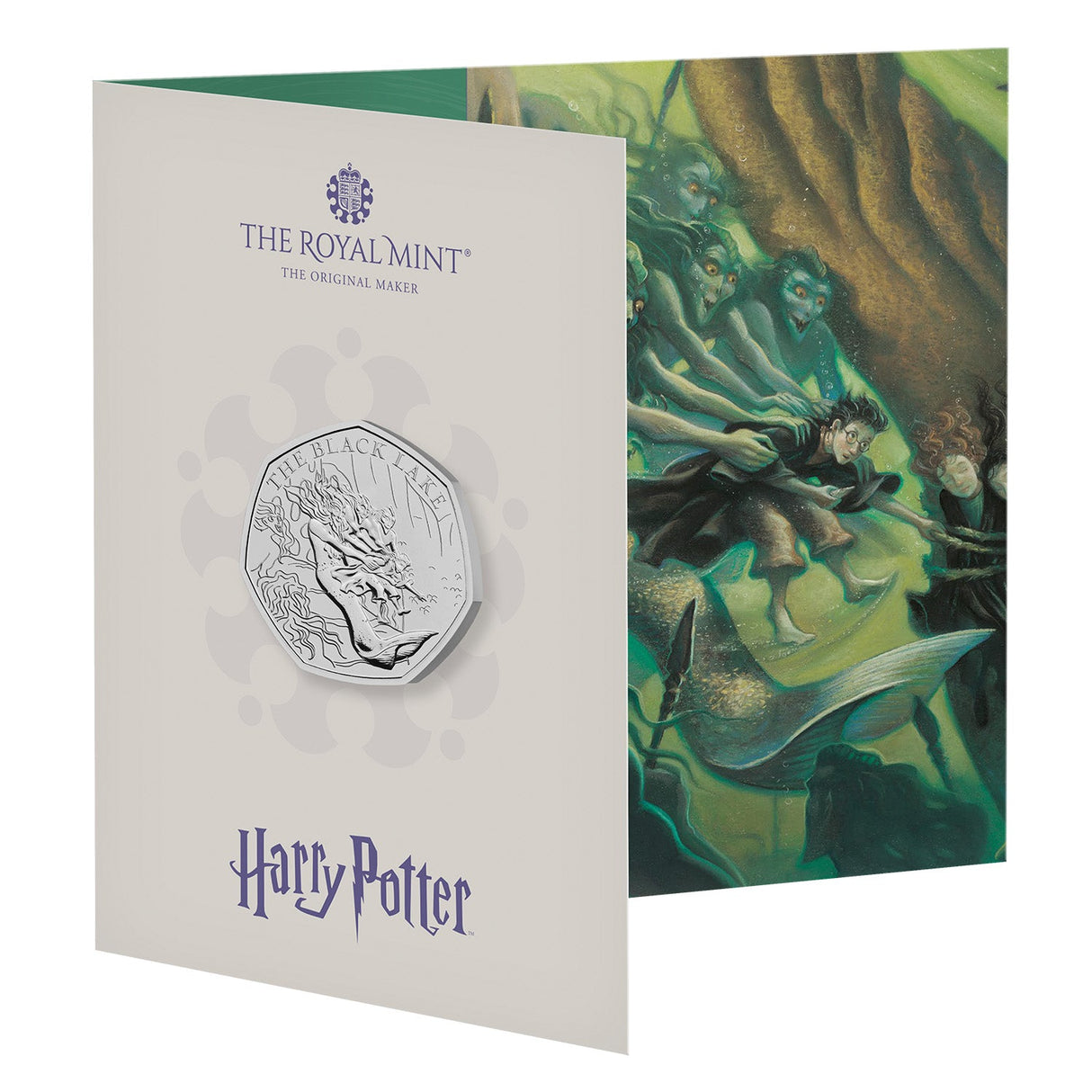 Great Britain Harry Potter The Black Lake 2024 50p Cupro-Nickel Brilliant Uncirculated Coin