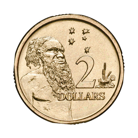Australia 1991 $2 Indigenous Elder Brilliant Uncirculated Coin