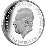 Captain Cook 2025 $1 The Search for Terra Australis 1oz Silver Proof Coin