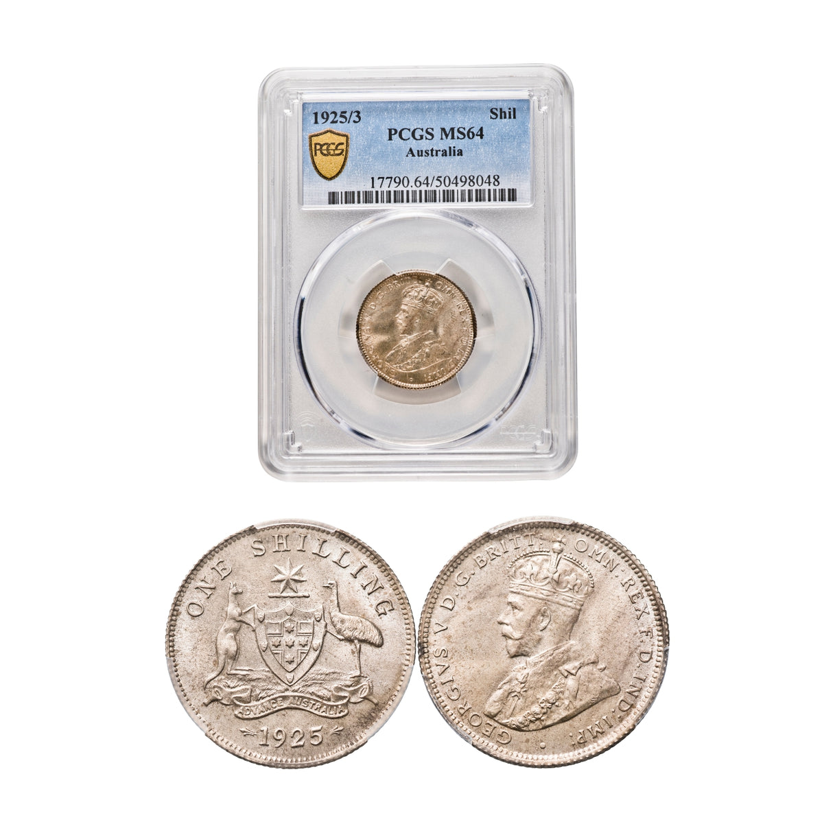 Australia George V 1925 6-Coin Set PCGS MS62-MS66 (Uncirculated-Gem Uncirculated)