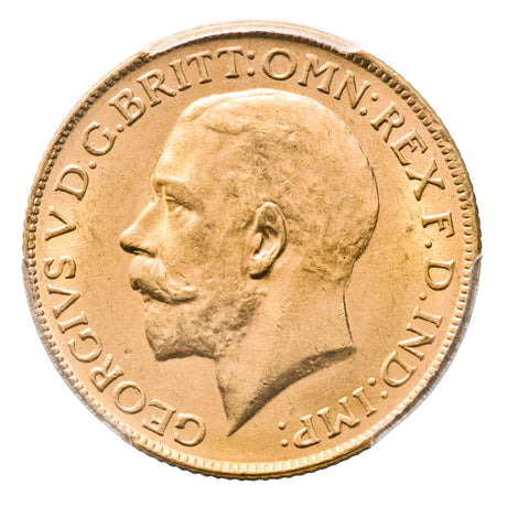 1928 Perth George V Gold Sovereign PCGS George V MS63 (Choice Uncirculated)
