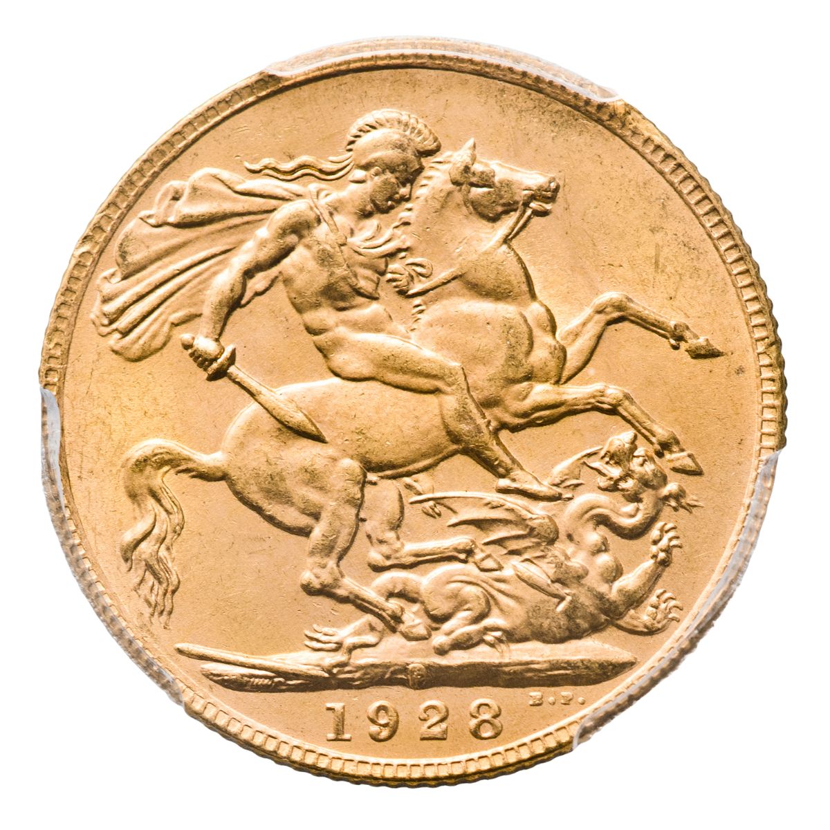 1928 Perth George V Gold Sovereign PCGS George V MS63 (Choice Uncirculated)