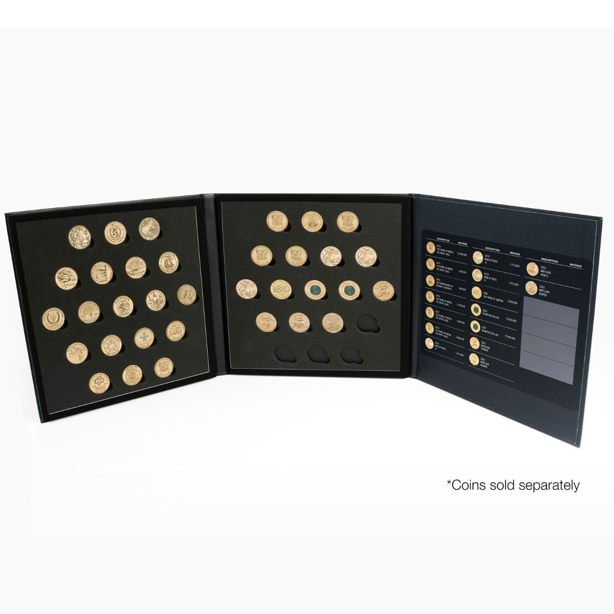 Australian $1 Circulating Commemorative Coin Folder 1984-2024
