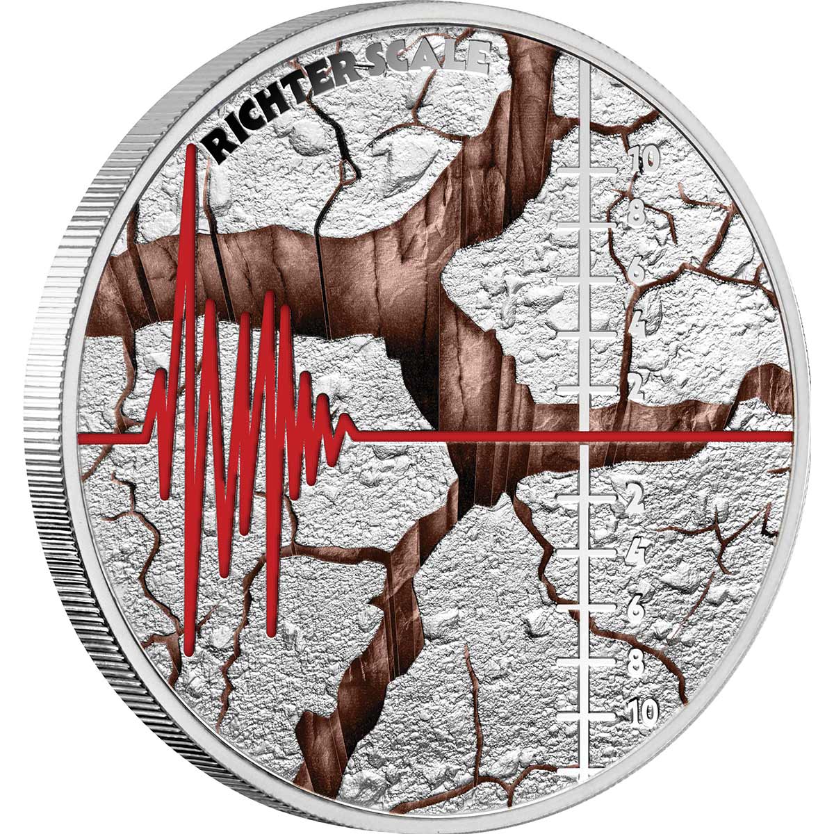 Richter Scale 90th Anniversary 2025 $1 1oz Silver Proof Coin