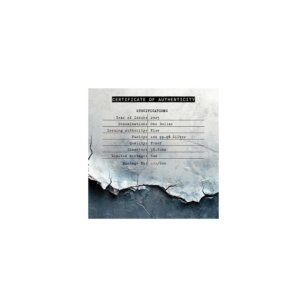 Richter Scale 90th Anniversary 2025 $1 1oz Silver Proof Coin