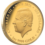 Heraldic Beasts 2025 $100 Lion 1oz Gold Proof Coin