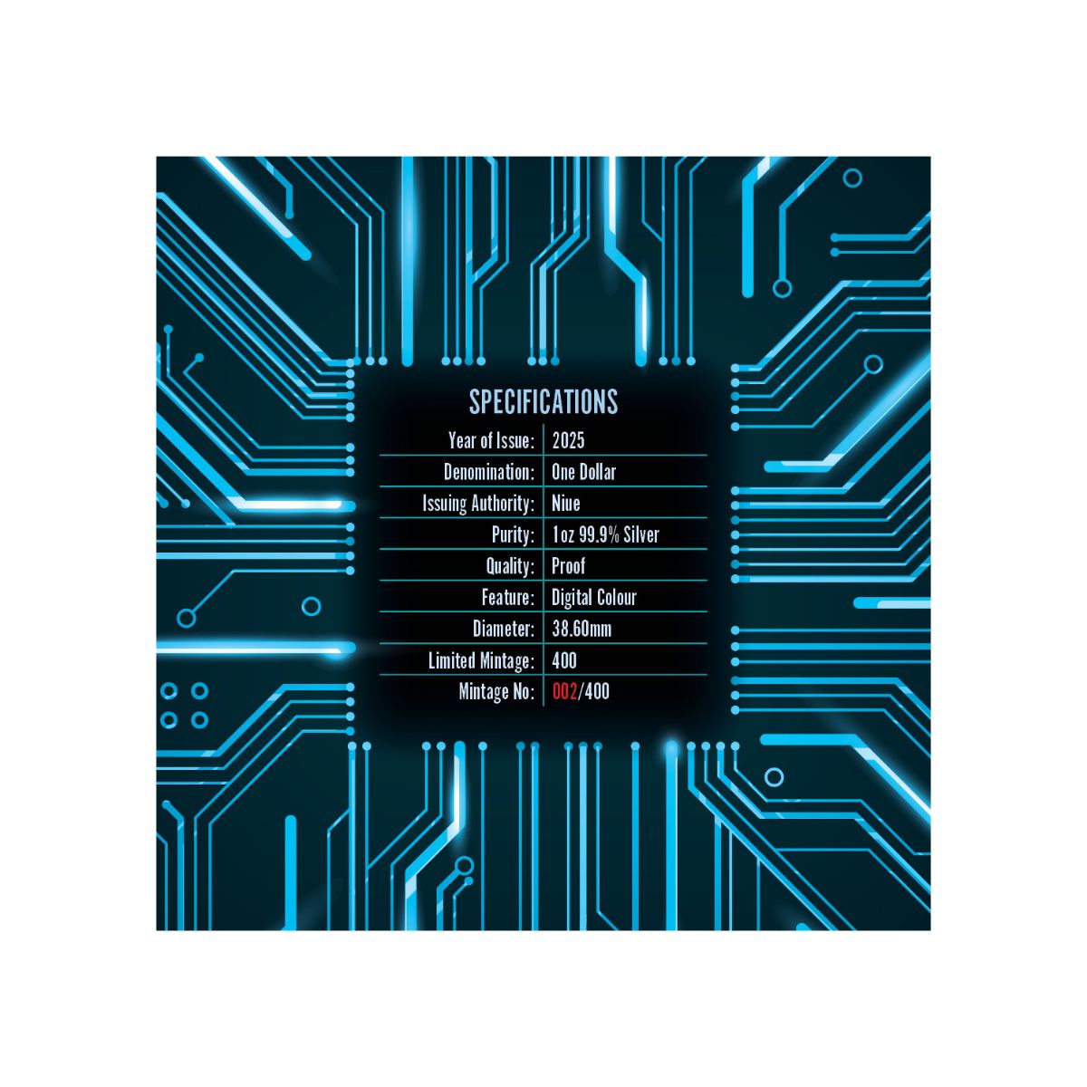 Ex Machina 2025 $1 1oz Silver Proof Coin