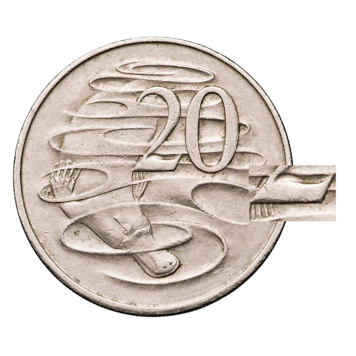 Australia 1966 20c Wavy '2' Extremely Fine Coin