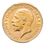 1929 Perth George V Gold Sovereign PCGS AU58 about Uncirculated