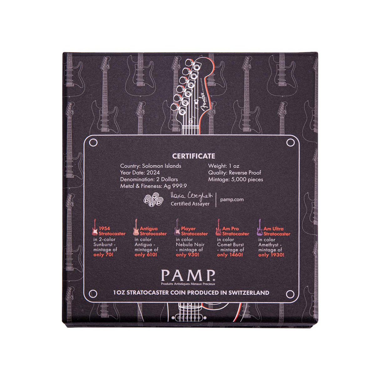 Fender® Stratocaster® 70th Anniversary 1oz Silver Coin Mystery Box