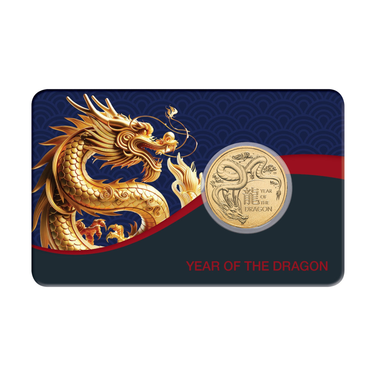 Australia Lunar Year of the Dragon 2024 $1 Aluminium-Bronze Uncirculated Coin Pack