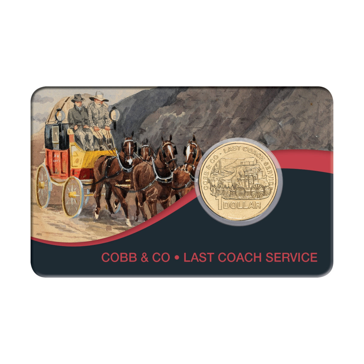 Australia Cobb & Co Centenary of Last Passenger Service 2024 $1 Aluminium-Bronze Uncirculated Coin Pack