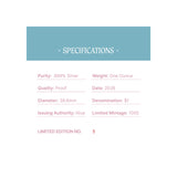 Baby Sugar Glider 2026 $1 1oz Silver Proof Coin