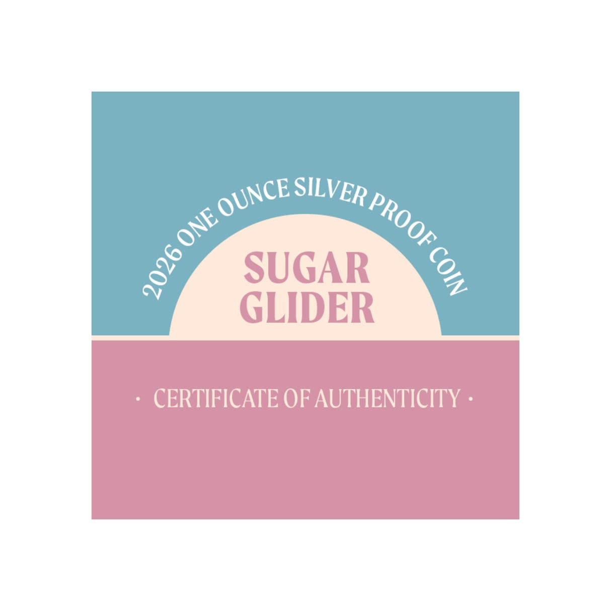 Baby Sugar Glider 2026 $1 1oz Silver Proof Coin