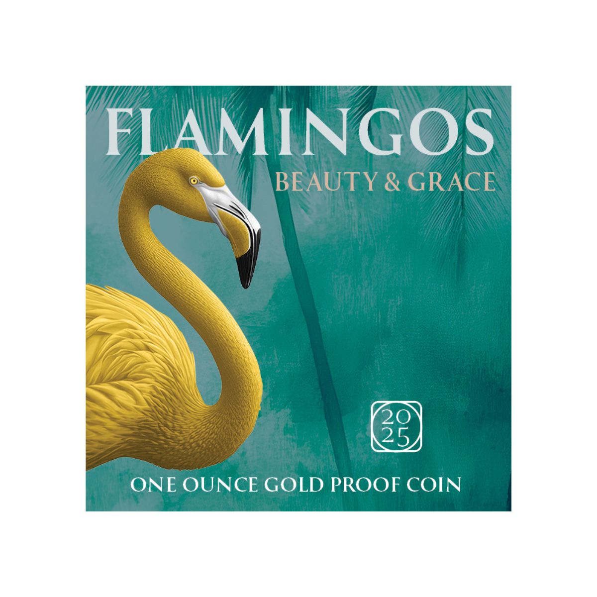 Pink Flamingo 2025 $100 1oz Gold Proof Coin