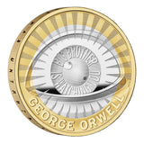 Great Britain George Orwell 2025 £2 Bimetal Silver Proof Coin