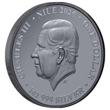 Lunar Year of the Horse 2026 $1 Gold-plated 1oz Silver Black Proof