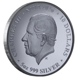 Lunar Year of the Horse 2026 $10 Gold-plated 5oz Silver Black Proof Coin