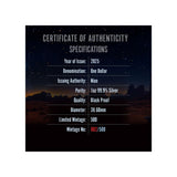 Alien Abduction 2025 $1 1oz Silver Black Proof Coin
