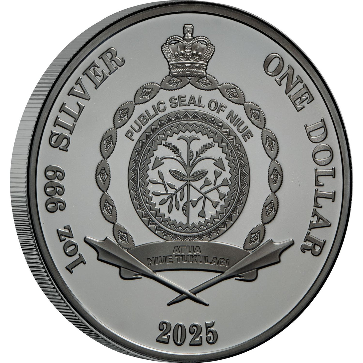 Alien Abduction 2025 $1 1oz Silver Black Proof Coin