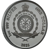 Alien Abduction 2025 $1 1oz Silver Black Proof Coin