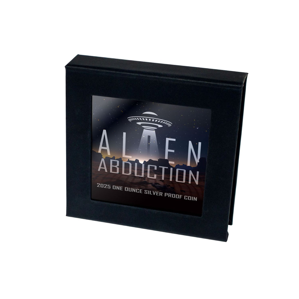 Alien Abduction 2025 $1 1oz Silver Black Proof Coin