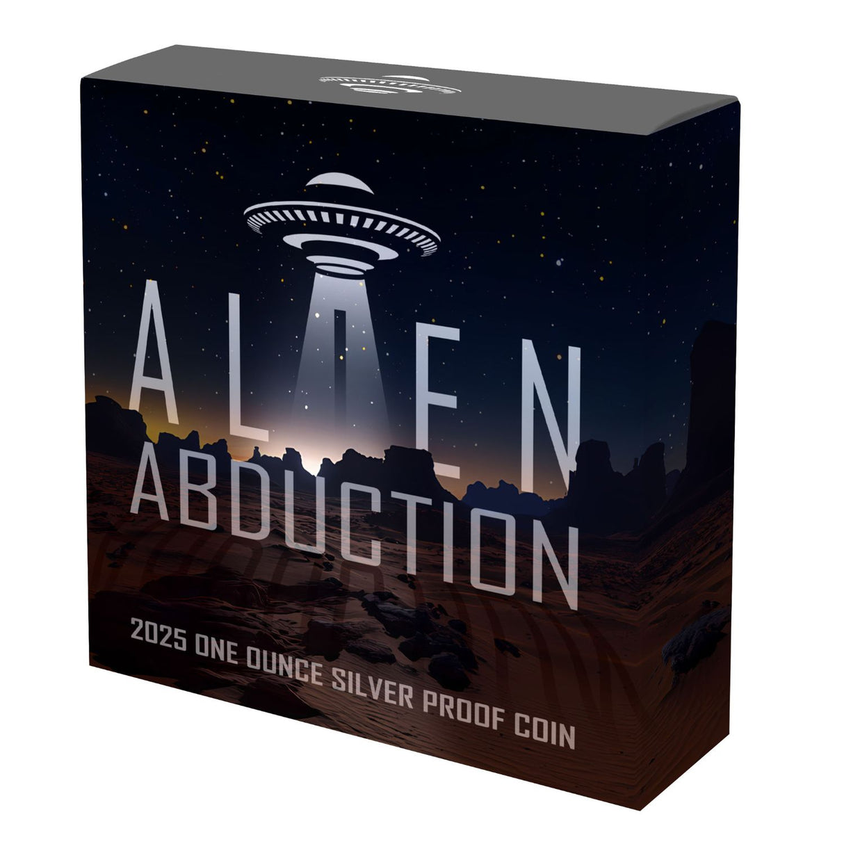 Alien Abduction 2025 $1 1oz Silver Black Proof Coin