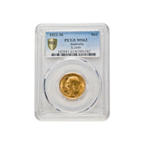 George V 1922M Gold Sovereign PCGS MS63 (Choice Uncirculated)