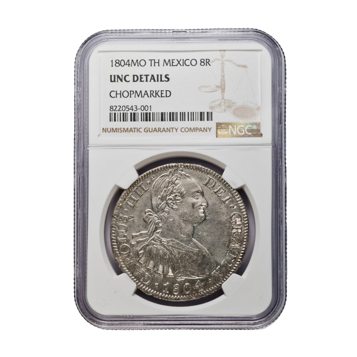 Spanish-American Charles IV 1788-1808 Mexico Silver 8 Reales NGC MS UNC Details