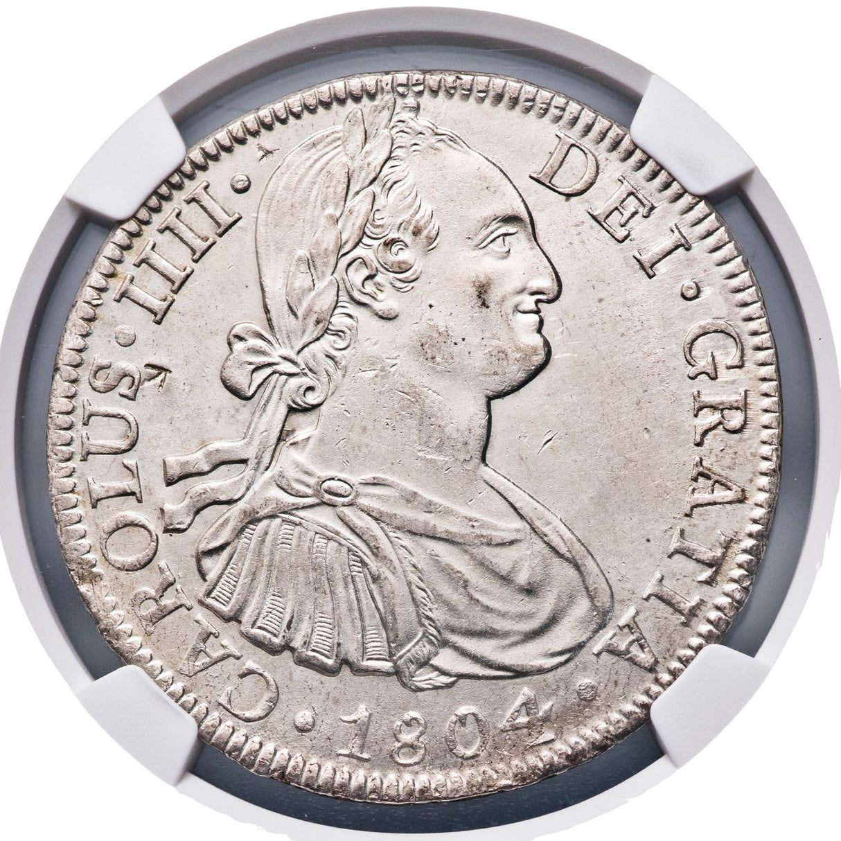 Spanish-American Charles IV 1788-1808 Mexico Silver 8 Reales NGC MS UNC Details