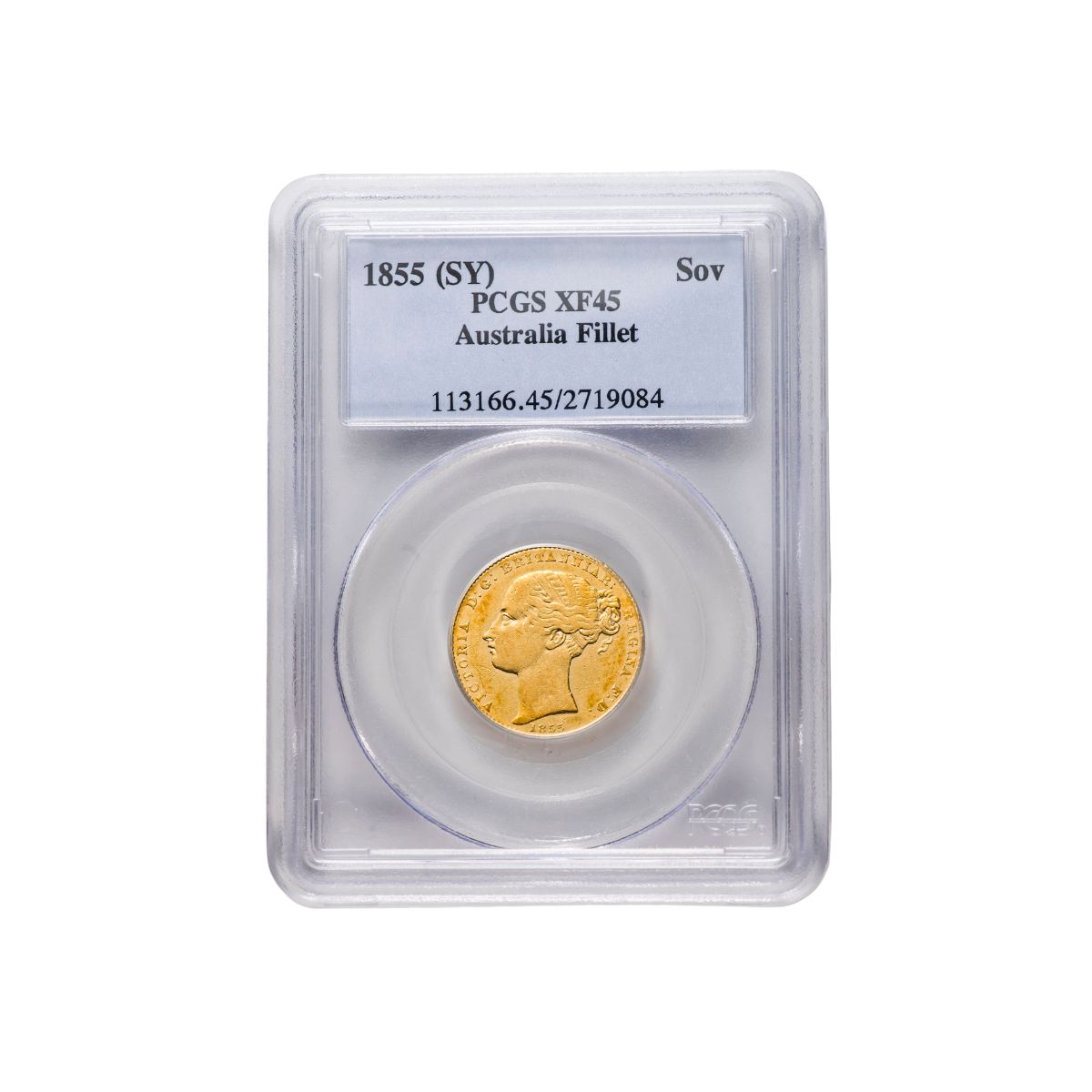 1855 Sydney Mint Sovereign Type I PCGS XF45 – Downies Collectables