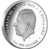 Nature’s Window Green Sea Turtle 2025 $5 Colour 2oz Silver Proof Coin