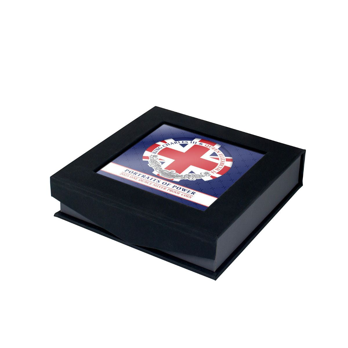 Elizabeth II & Charles III 2025 $1 Portraits of Power 1oz Silver Proof Coin