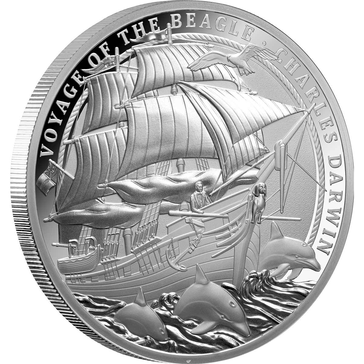 Charles Darwin & the Voyage of HMS Beagle 2025 $1 1oz Silver Proof Coin