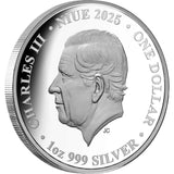 Charles Darwin & the Voyage of HMS Beagle 2025 $1 1oz Silver Proof Coin