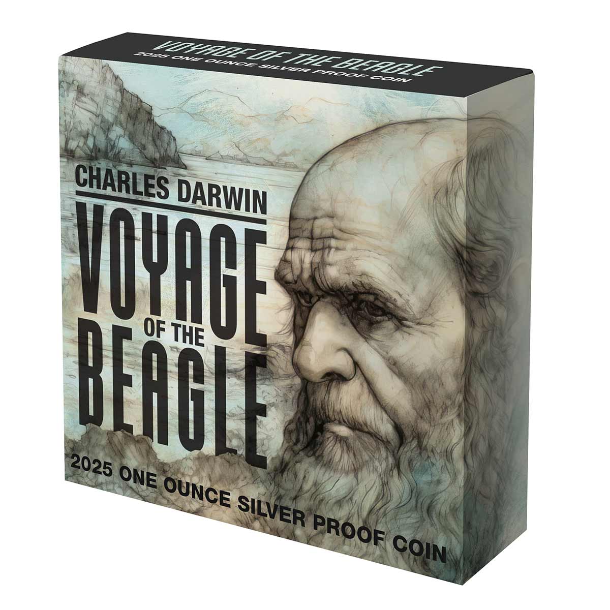 Charles Darwin & the Voyage of HMS Beagle 2025 $1 1oz Silver Proof Coin
