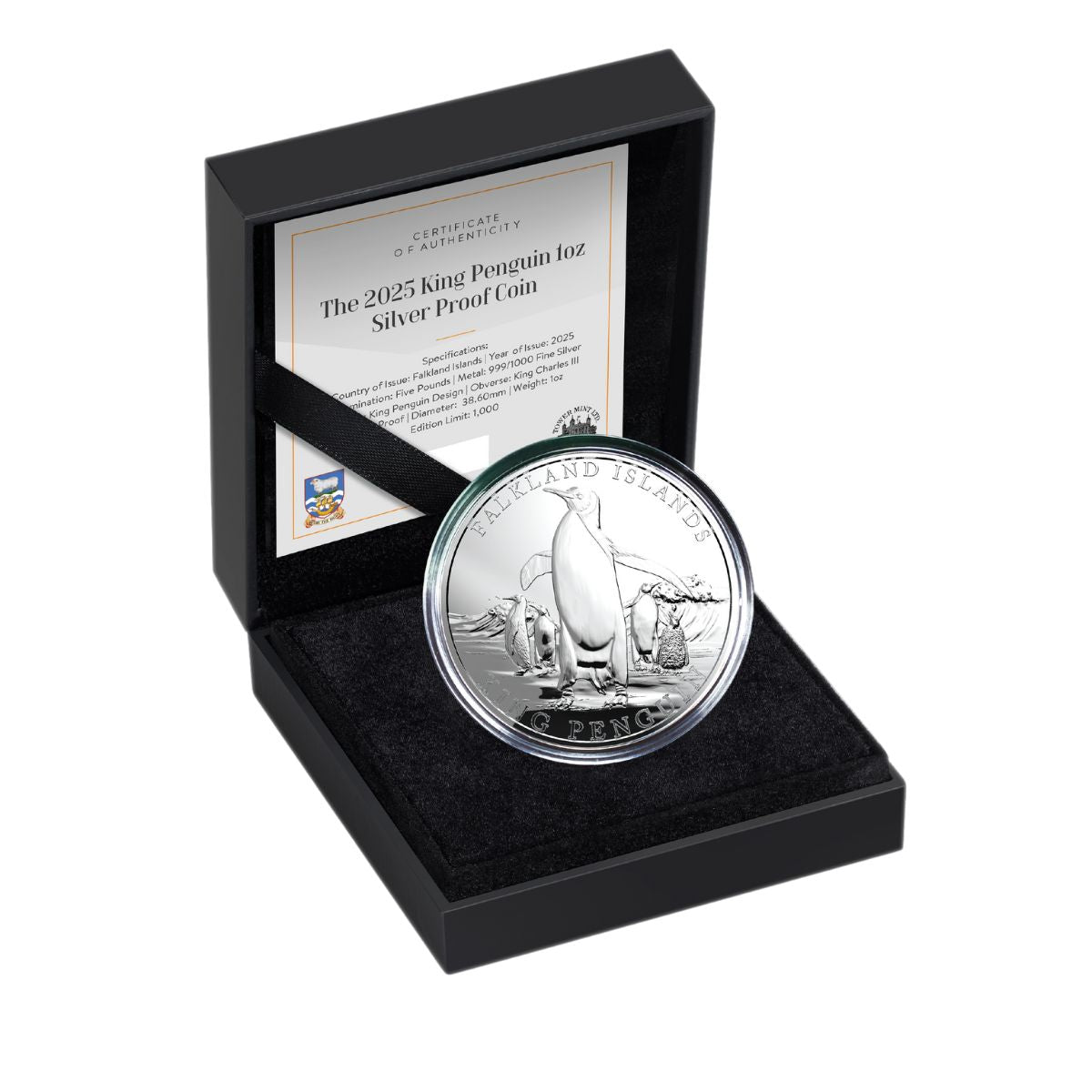 King Penguin 2025 £5 1oz Silver Proof Coin