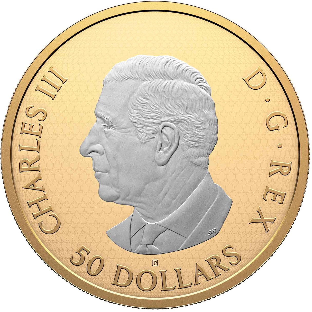 Maple Leaf 2025 $50 Gold-plated 5oz Silver Proof Coin