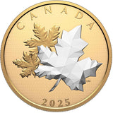 Maple Leaf 2025 $50 Gold-plated 5oz Silver Proof Coin