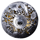 Nature & Technology 2025 $5 Filigree Gold-plated 2oz Silver Antique Spherical Coin