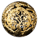 Nature & Technology 2025 $5 Filigree Gold-plated 2oz Silver Antique Spherical Coin