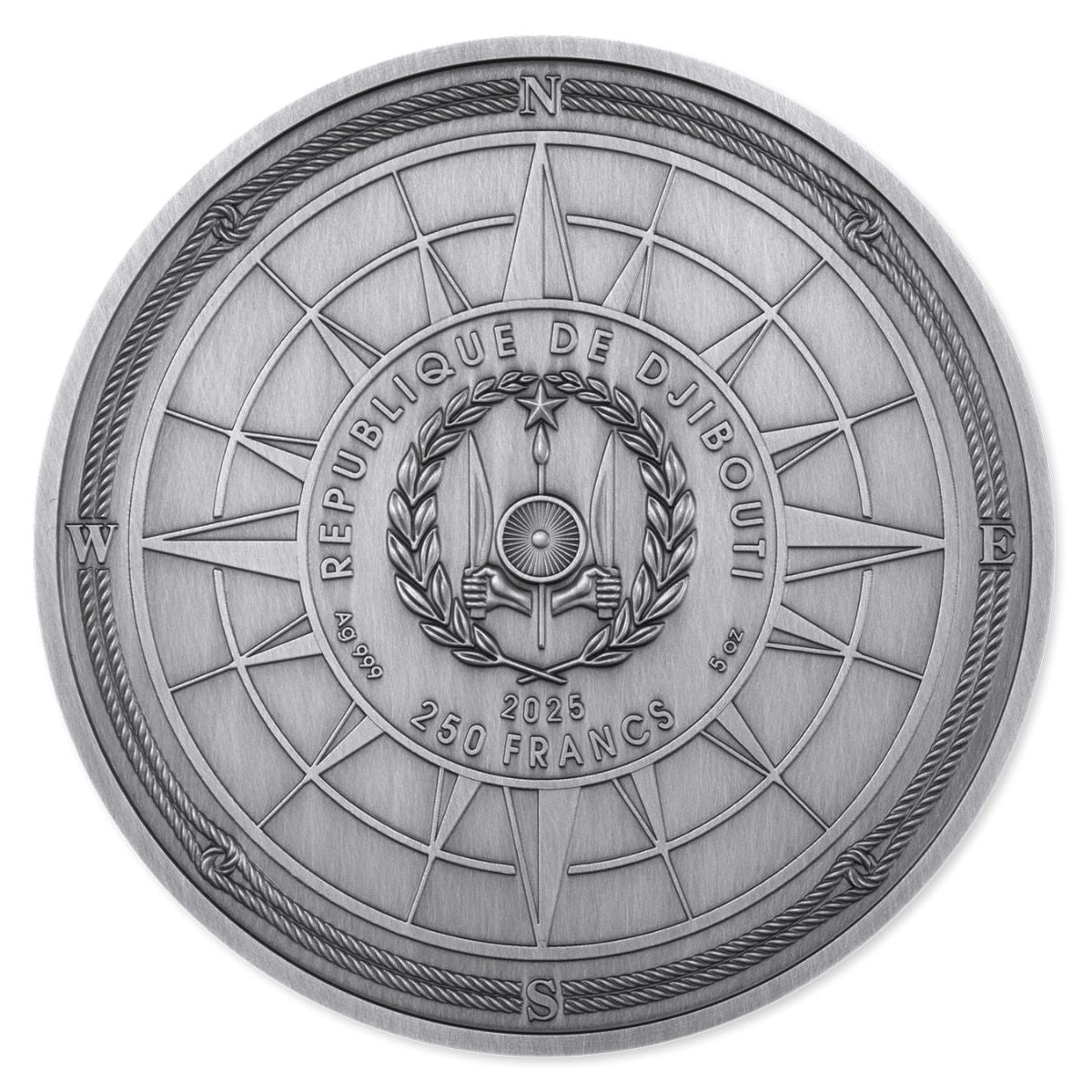 Marco Polo 2025 250Fr Silver Antique Coin