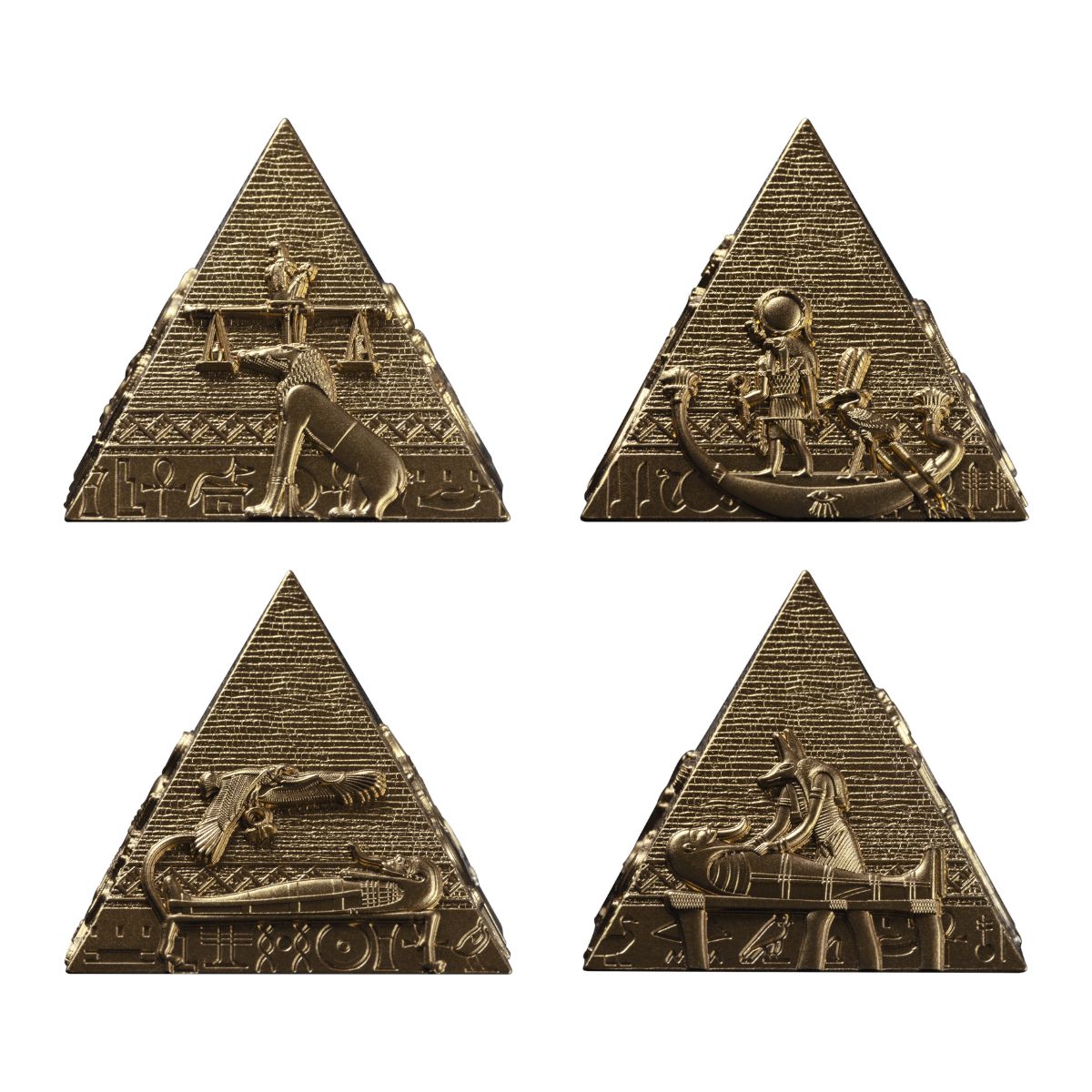 Pyramids of Giza 2025 Gold-plated Silver 3-Coin Set