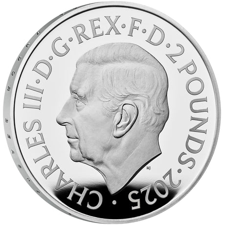 Great Britain Royal Tudor Beasts 2025 £2 Tudor Greyhound 1oz Silver Proof Coin