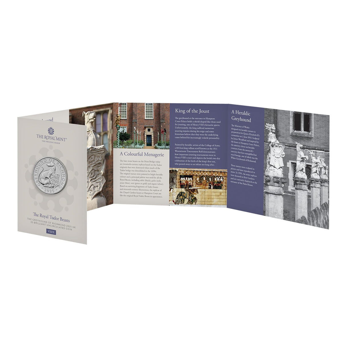 Great Britain Royal Tudor Beasts 2025 £5 Tudor Greyhound Cupro-Nickel Brilliant Uncirculated Coin