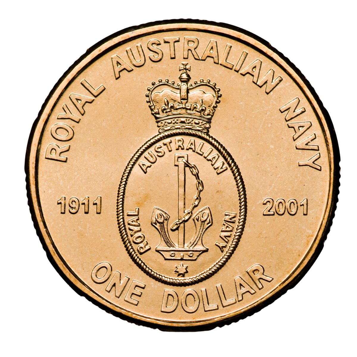 Australia Army, RAAF & Navy Anniversary 2001 $1 Alumium-Bronze Uncirculated 3-Coin Set