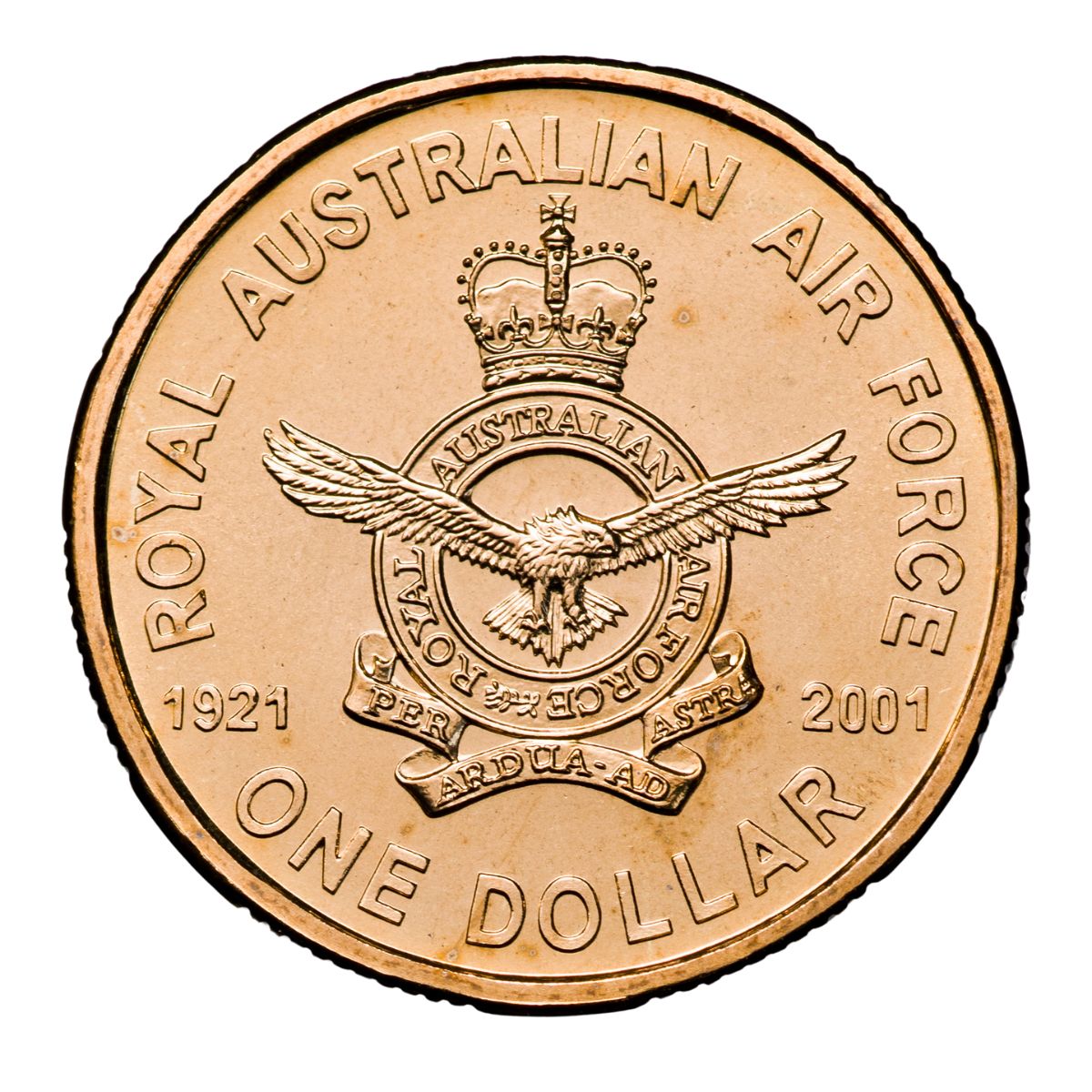 Australia Army, RAAF & Navy Anniversary 2001 $1 Alumium-Bronze Uncirculated 3-Coin Set