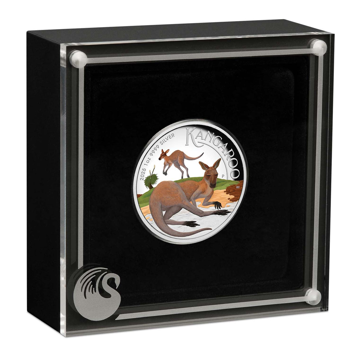 Australia Kangaroo 2025 $1 Colour High Relief 1oz Silver Proof Coin